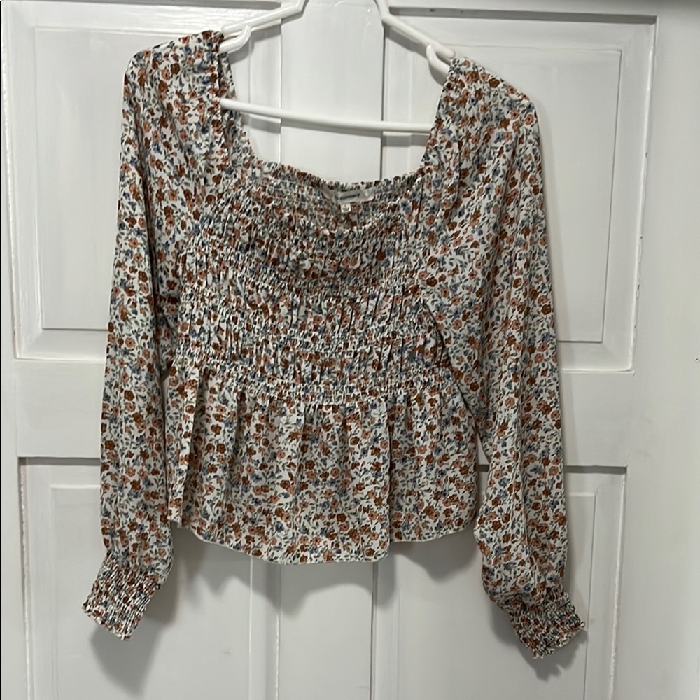 Floral Smocked Women's Top